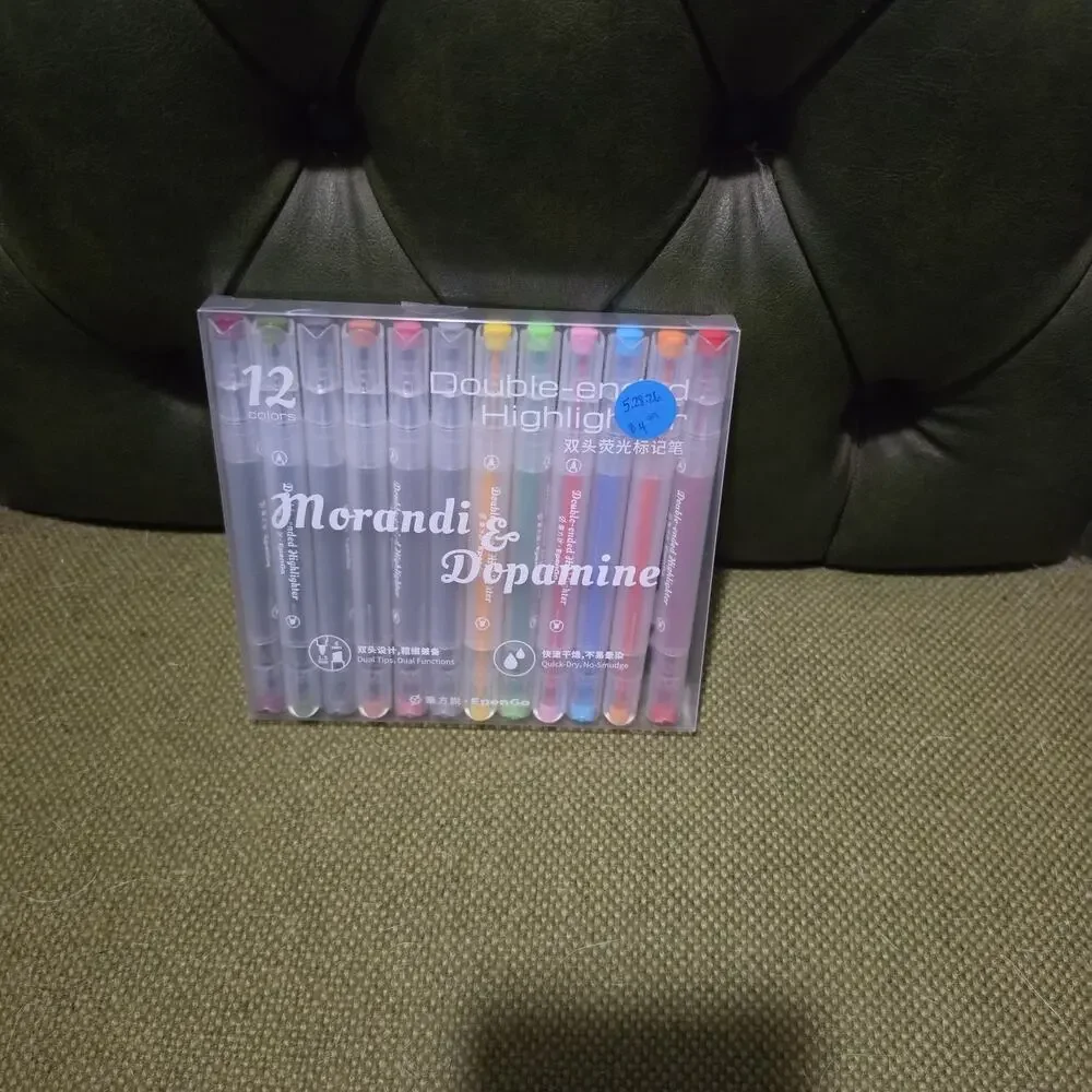 Bible Highlighters No Bleed Double-Ended 12 Pack Assorted Pastel Colors